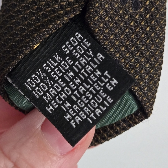 Disney Mickey Mouse Elegant Green 💯 Silk Patterned Mens Tie - Picture 7 of 10